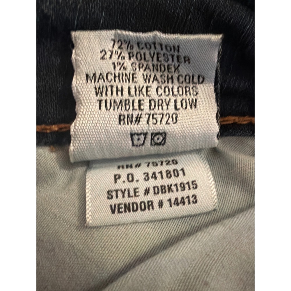 Daytrip Lynx Skinny Jeans Womens 27L Dark Wash Southwestern Pocket Inset DBK1915 - Picture 7 of 11